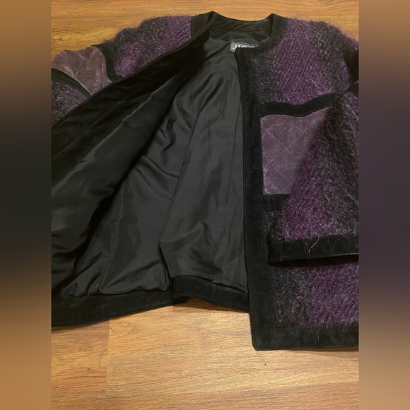 Rare Women's JINX SENIOR Handwoven Wool Suede Designer Jacket Colored - Picture 11 of 13